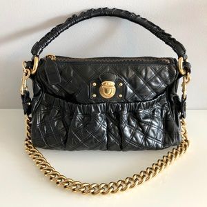 MARC JACOBS JULIANNE Leather Quilted Stam Bag